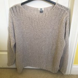 Cream/Gray Sweater